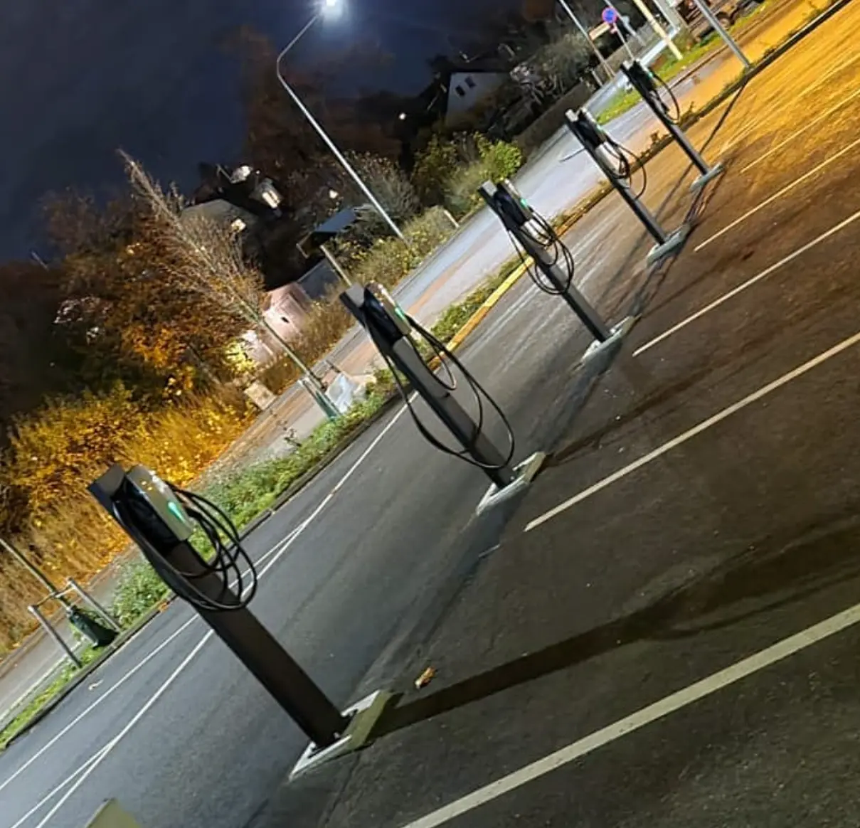 Laddpark för parkering